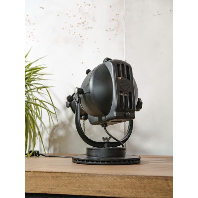 Black Pig Nose Theater Spotlight Desk Lamp from Strand Electric, England, 1960s For Sale - Image 8 of 16