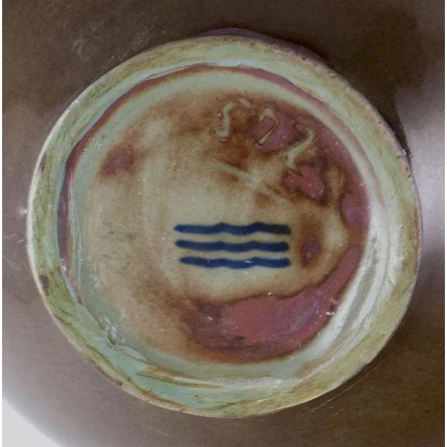 Aubergine Glazed Ceramic Vase by Axel Salto for Royal Copenhagen, 1930s-1940s For Sale - Image 6 of 7