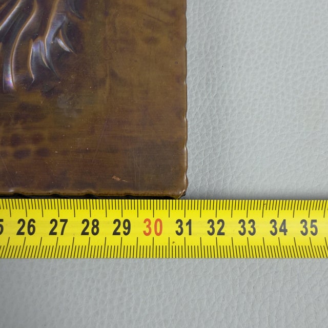 High Relief Painting of Horses in Embossed Copper by Studio Cellini For Sale - Image 11 of 13