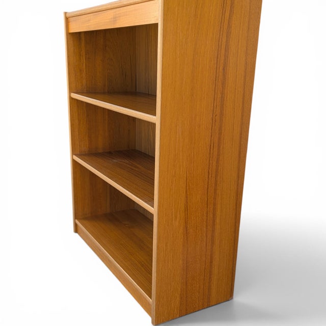 Small Vintage Danish Modern Teak Bookcase For Sale - Image 17 of 17
