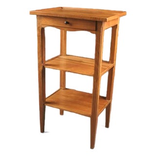 19th Century French Work Table With Drawer in Walnut For Sale