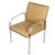 Mid-Century Modern Single Pace Lucite Chair With Ochre & French Blue Upholstery For Sale - Image 3 of 4
