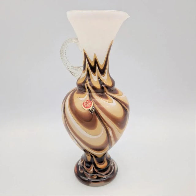 1960s Glass Vase with Handle by Carlo Moretti, 1960s For Sale - Image 5 of 5