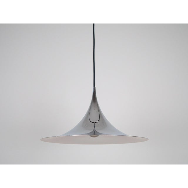 Vintage Semi Pendant Lamp by Bonderup and Thorup for Fog & Mørup, 1968 For Sale - Image 5 of 14