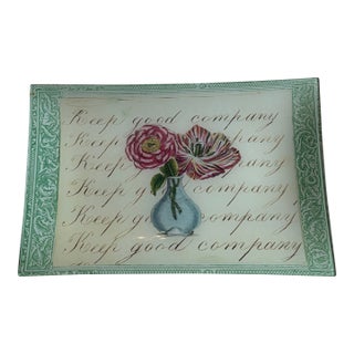 John Derian "Keep Good Company" Tray For Sale