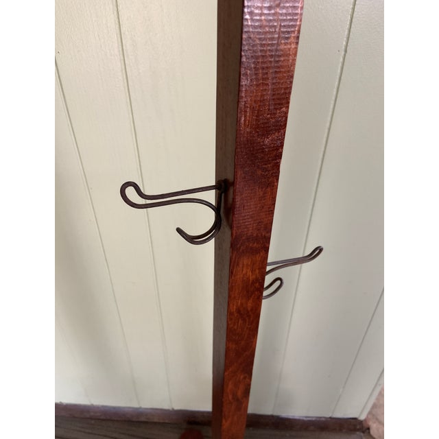 Arts & Crafts Antique Mission Arts and Crafts Coat Hat Hook Wood For Sale - Image 3 of 8