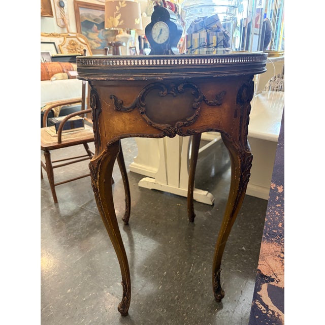 Wood 1930s Louis XV Style Table/Vanity For Sale - Image 7 of 8