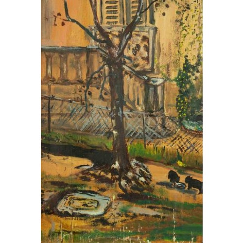 Sirio Pellegrini, Landscape, Oil on Wood Panel, 1964, Framed For Sale - Image 4 of 6