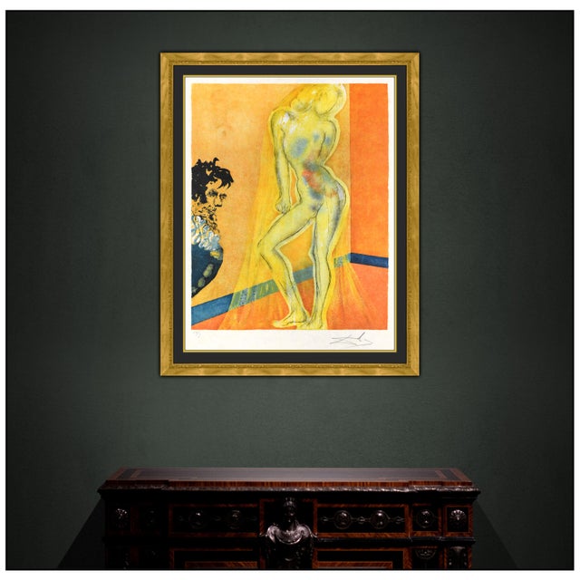 The artwork here, "Allegory The Chevaliers Dream of Cecile" is a wonderful depiction of a surreal figure peeking in to...