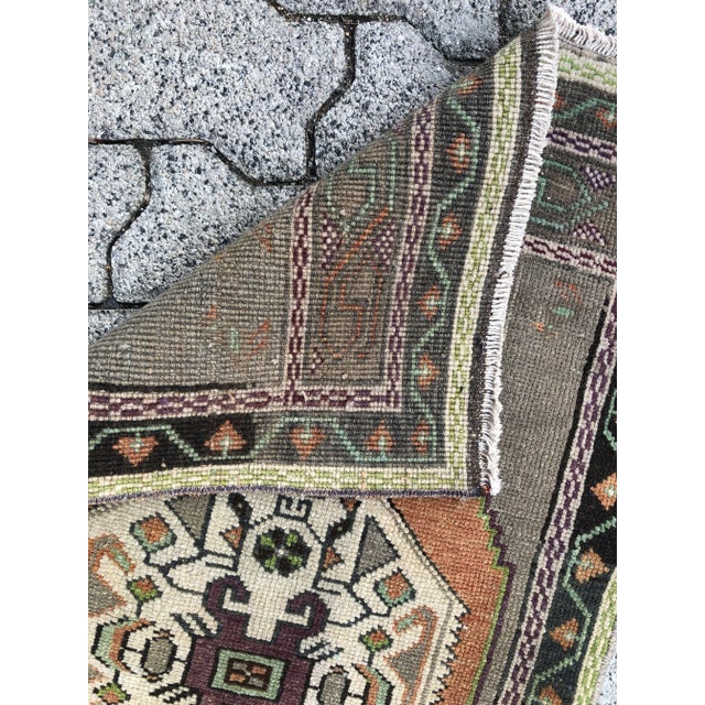 1960s Handmade Anatolian Oushak Rug For Sale - Image 4 of 6