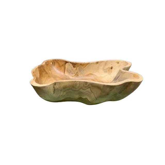 Contemporary Medium Wooden Bowl For Sale - Image 3 of 5