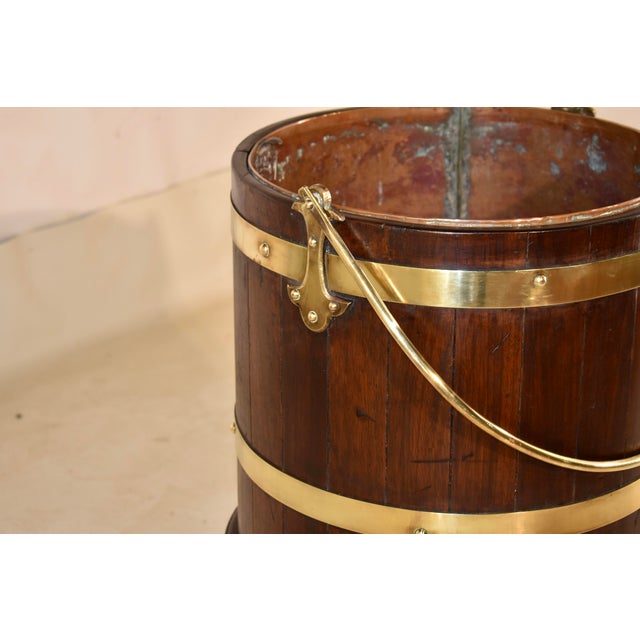 19th Century 19th Century Strapped Mahogany Planter/Wine Cooler For Sale - Image 5 of 8