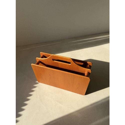Danish Teak Magazine Rack, 1970s For Sale - Image 4 of 7