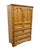 American Thomasville Furniture Homecoming Collection Solid Oak Rustic Country Style 42" Door Chest 43811-340 For Sale - Image 3 of 14