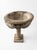 Vintage Neoclassical Cast Stone Garden Urn on Fluted Pedestal For Sale - Image 4 of 7