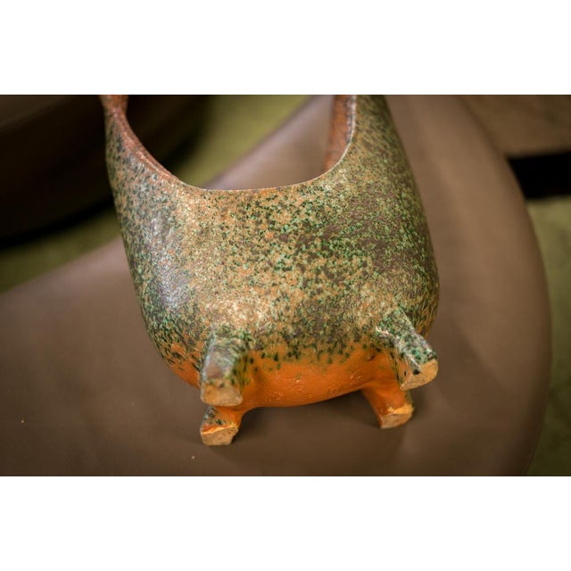 Vintage Ceramic Planter from Accolay, 1950, in Good conditions. Designed 1950 to 1959