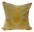 Yellow Silk Throw Pillow Cover For Sale
