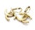 Chanel Gold CC Fuchsia Crystal Lever Back Piercing Earrings * Marked 12 * Made in France * Comes with original box -It is...