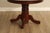 Late 20th Century Late 20th Century Hunt Country Furniture Round Top Cherry Dining Table For Sale - Image 5 of 18