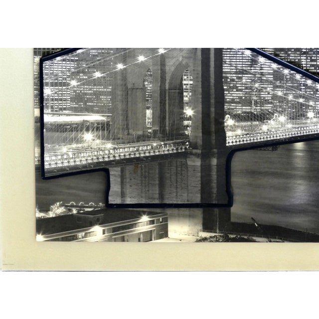 Late 20th Century 3-Dimensional New York City Photograph of the Brooklyn Bridge, Twin Towers For Sale - Image 5 of 8