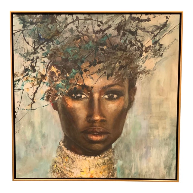 “Ravishingly Radiant” Portrait of a Women Giclee on Canvas For Sale