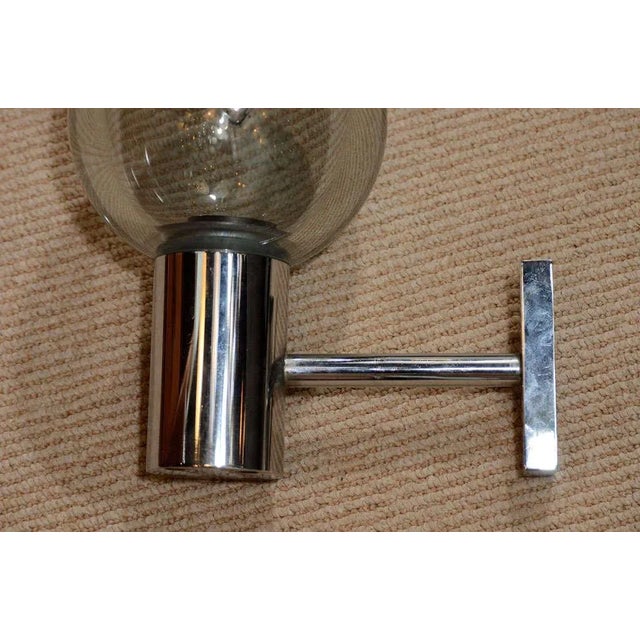 Italian 1960s Seguso Grey Glass Sconces - a Pair For Sale - Image 3 of 11