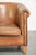 Sheepskin Club Armchair in Light Cognac with Decorative Nails For Sale - Image 9 of 13