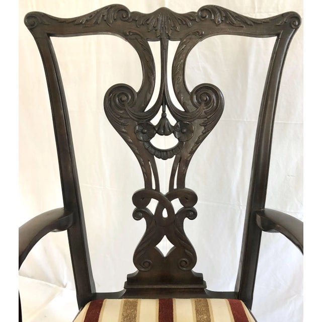 Chippendale Late 19th Century Overscaled American Chippendale Portrait Chair For Sale - Image 3 of 10