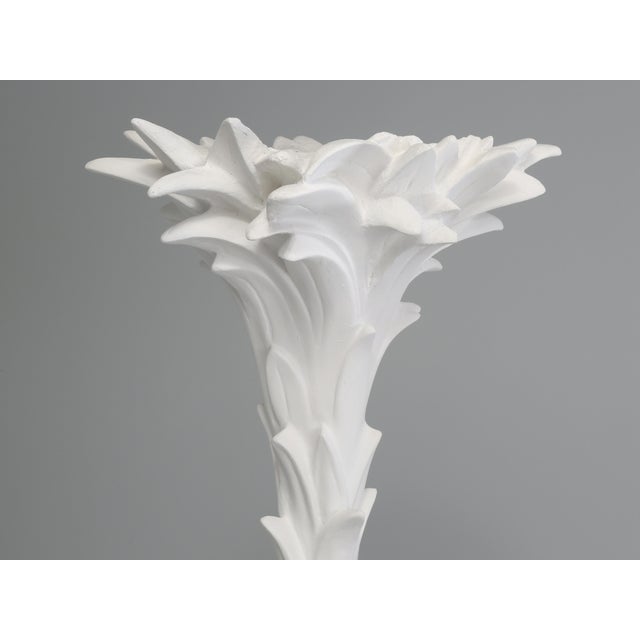 Hollywood Regency Palm Leaf Torchière or Floor Lamp in the Manner of Serge Roche For Sale - Image 3 of 12