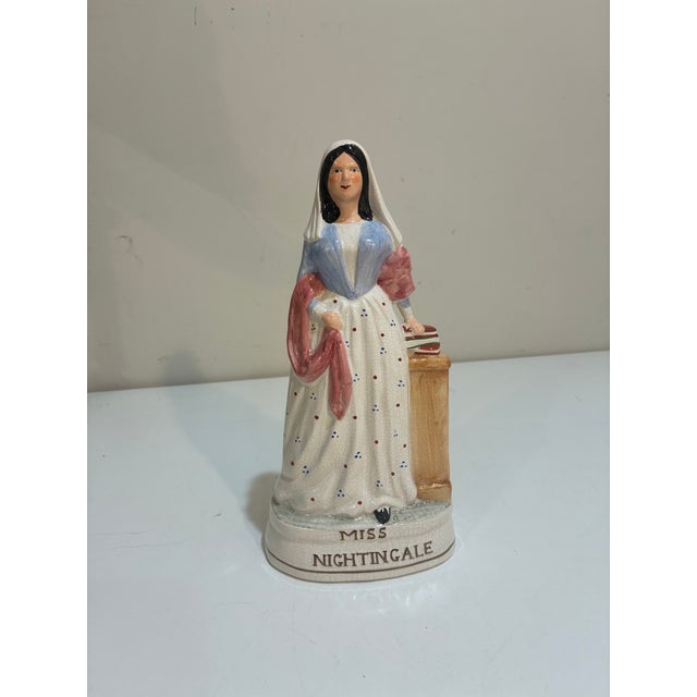 Vintage English Staffordshire 'Miss Nightingale' Nurse Figurine For Sale In Philadelphia - Image 6 of 8