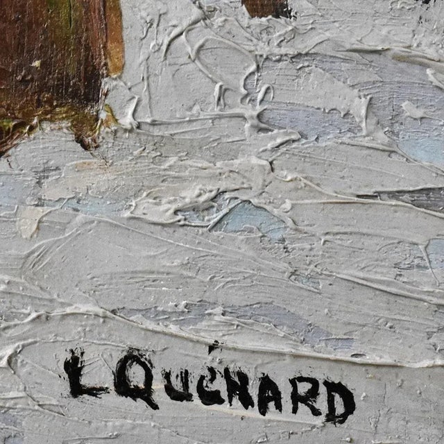 Lucien Quenard, Mountain Landscape, 1930, Oil on Panel, Framed For Sale - Image 8 of 10