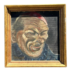 Vintage Original Oil Portrait of Man