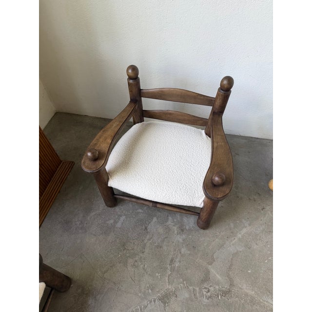 Lounge Chairs in Oak by Dudouyt, 1950s, Set of 2 For Sale - Image 13 of 18