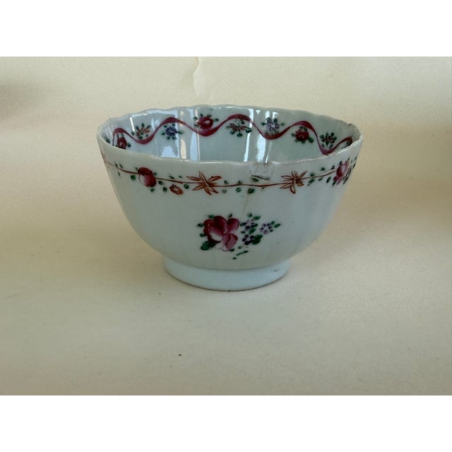 Ceramic 18th Century Qing DynastyPorcelain Tea Cups - Set of 6 For Sale - Image 7 of 16