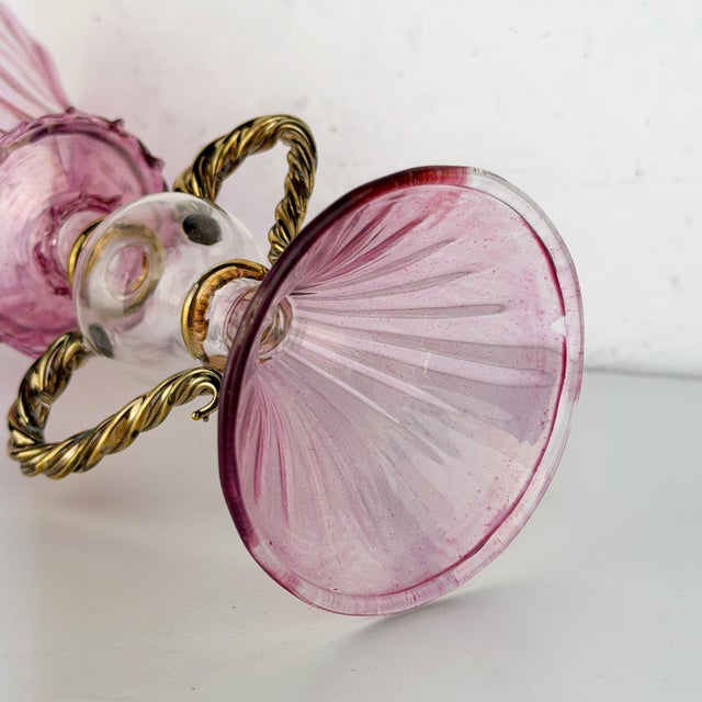 Vintage Murano Glass Goblet, 1930s For Sale - Image 13 of 15