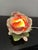 Shabby Chic Vintage 1970s Floral Ceramic Nightlight, Hand-Painted Rose Motif. For Sale - Image 3 of 8