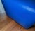 Contemporary Custom A. Rudin Blue Leather Minimalist Cube Ottoman For Sale - Image 3 of 7