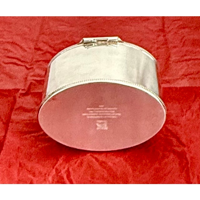 1990s Nestle Silver Plate Sheffield Tea Caddy Reproduction by Berndorf Lucerne Ag Co For Sale - Image 11 of 12