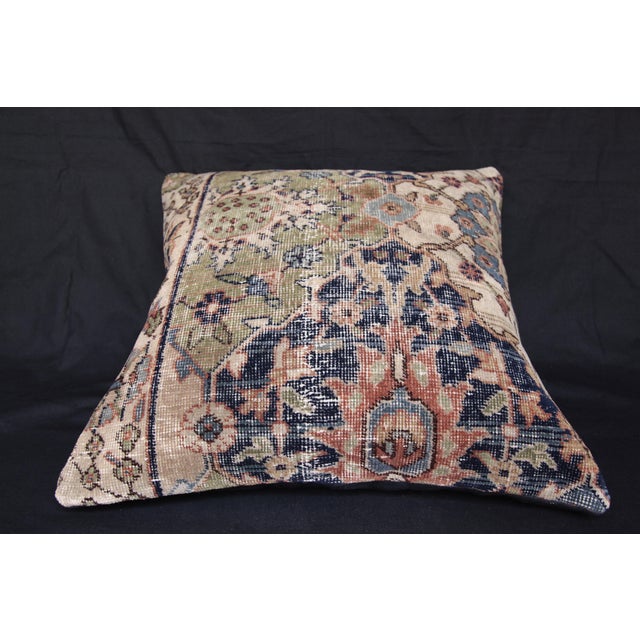 Decorative Vintage Rug Pillow Cushion Cover -20'' X 20'' For Sale - Image 4 of 11