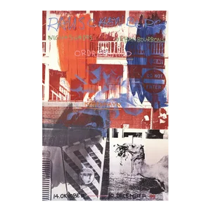 1995 Robert Rauschenberg 'Night Shades + Urban Bourbons' Offset Lithograph Poster