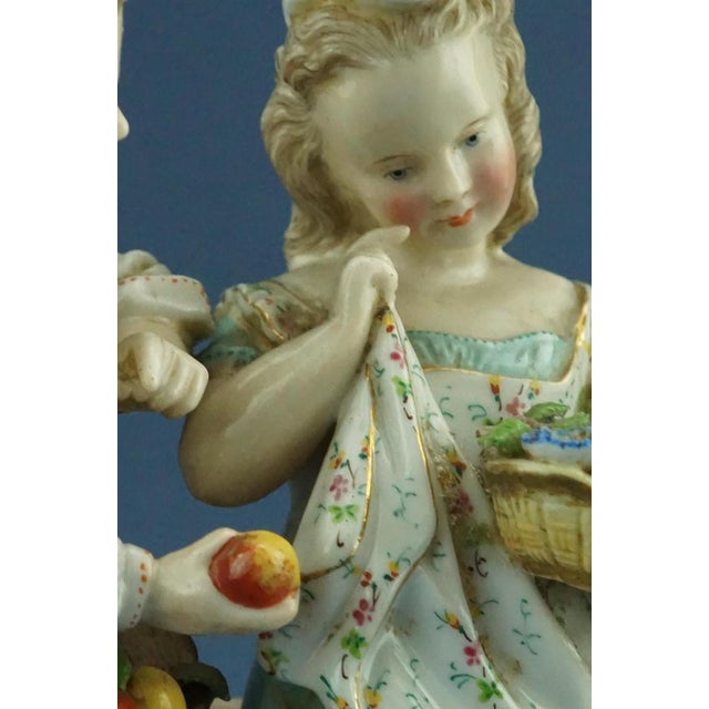 19th Century Art Nouveau Figurine in Porcelain from Ernst Bohne & Söhne Factory, Germany, 1800s For Sale - Image 13 of 18