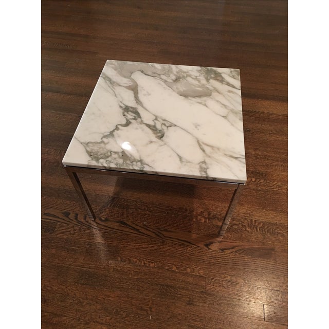 Florence Knoll Calacatta Marble Coffee Table | Chairish
