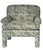80s/90s Postmodern Parsons Style Arm Chairs, Vintage Lounge Chair, Modern Club Chair, Floral For Sale In Naples, FL - Image 6 of 8