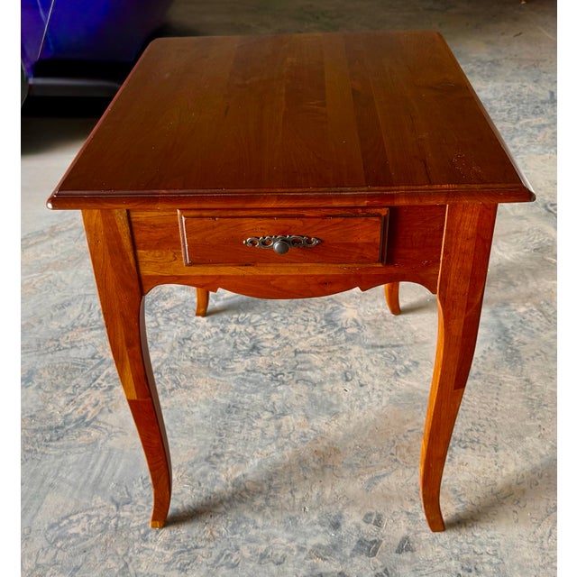 Mid 20th Century Mid 20th Century Ethan Allen Madison French Country Side Table For Sale - Image 5 of 12
