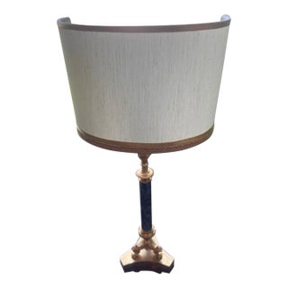 French Neoclassical Column Table Lamp For Sale