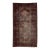 Antique Caucasian Geometric Area Rug – Hand-Knotted Low-Pile Wool Accent Rug With Distressed Patina For Sale