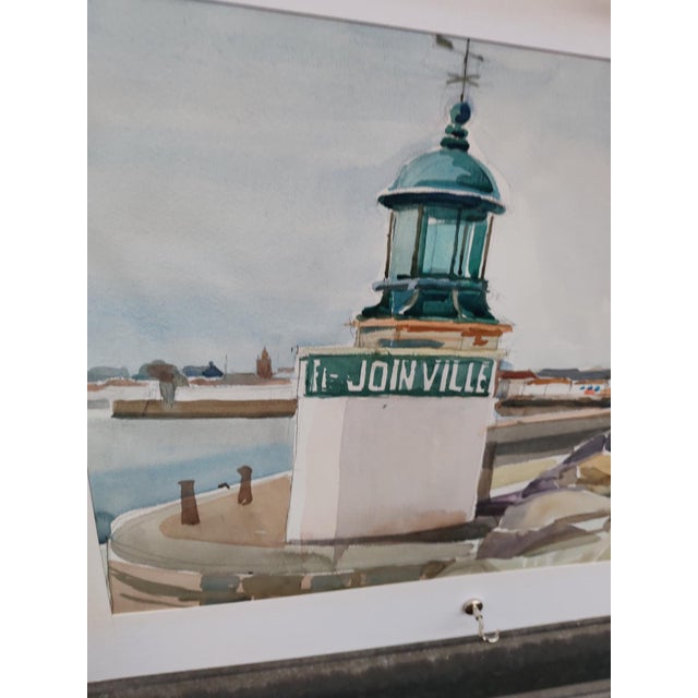 Contemporary Michel Roubille, L'île d'Yeu, 1983, Watercolor For Sale - Image 3 of 7