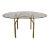 1980’s Art Deco Brass & Smoked Glass Dining Table For Sale
