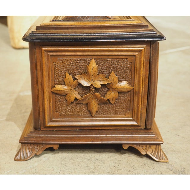 Rustic Antique Swiss Black Forest Cigar Box Humidor, Circa 1900 For Sale - Image 3 of 16