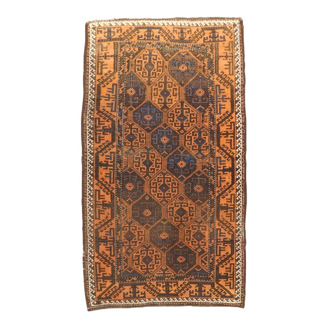 Antique Persian Baluchi Tribal Rug. 3'1"x 5'5" For Sale